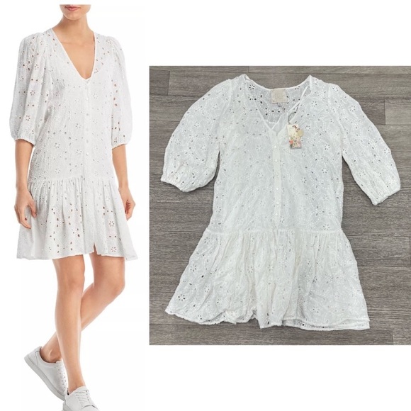 Johnny Was Dresses & Skirts - NWT JOHNNY WAS Maurice Eyelet Flounce Dress